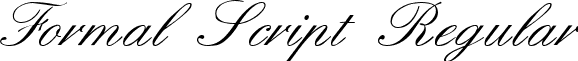 Formal Script Regular font - FormalScript.ttf