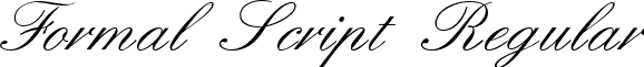 Formal Script Regular font - formlscr.ttf