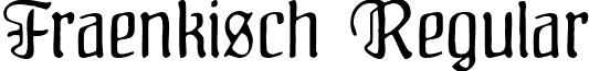 Fraenkisch Regular font - Fraenkisch.ttf