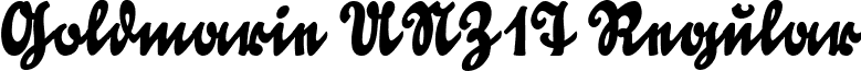 Goldmarie UNZ1T Regular font - Goldmarie UNZ1T#.ttf