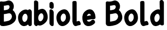 Babiole Bold font - BABIB___.TTF