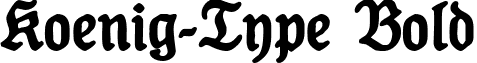 Koenig-Type Bold font - Koenig-Type Bold.ttf