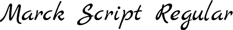 Marck Script Regular font - MarckScript-Regular.ttf