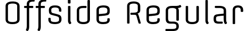 Offside Regular font - Offside-Regular.otf