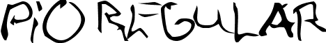 Pio Regular font - PIO_____.TTF