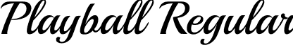 Playball Regular font - Playball-Regular.ttf