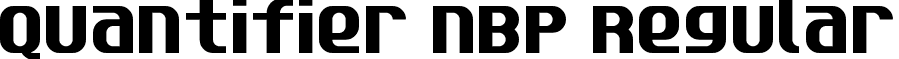 Quantifier NBP Regular font - UQ_0.ttf