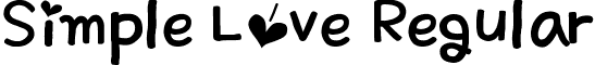Simple Love Regular font - Simple Love.ttf