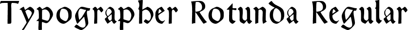 Typographer Rotunda Regular font - TypographerRotunda.ttf