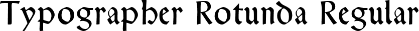 Typographer Rotunda Regular font - TypographerRotundaAlt.ttf