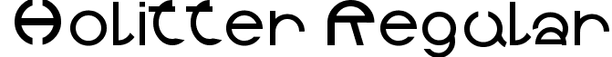 Holitter Regular font - Holitter_Circle.ttf