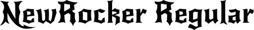 NewRocker Regular font - NewRocker-Regular.otf