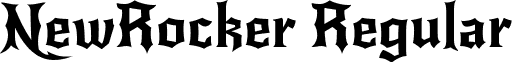 NewRocker Regular font - NewRocker-Regular.ttf
