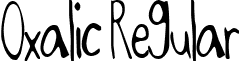 Oxalic Regular font - OXALIC__.TTF