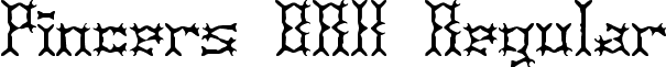 Pincers BRK Regular font - pincers.ttf