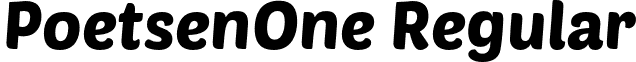 PoetsenOne Regular font - PoetsenOne-Regular.otf