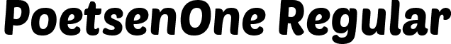 PoetsenOne Regular font - PoetsenOne-Regular.ttf