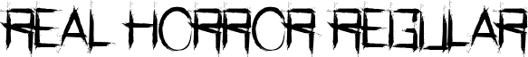 Real Horror Regular font - RealHorror-Regular.ttf
