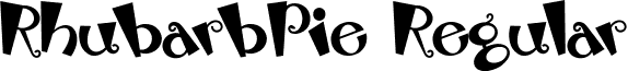 RhubarbPie Regular font - RhubarbPie.ttf