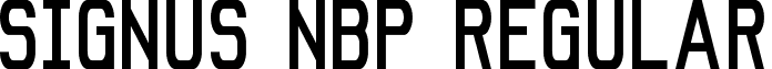 Signus NBP Regular font - SIGNUS1.ttf