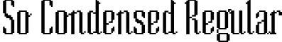 So Condensed Regular font - SOCOND__.ttf