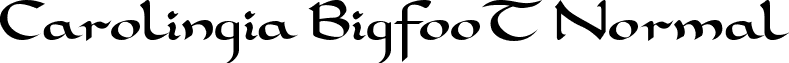 Carolingia BigfooT Normal font - CAROBTN_.TTF