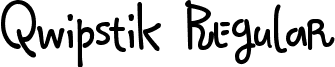 Qwipstik Regular font - Qokijo.ttf