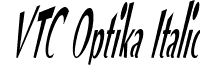 VTC Optika Italic font - VTC Optika Regular Italic.ttf