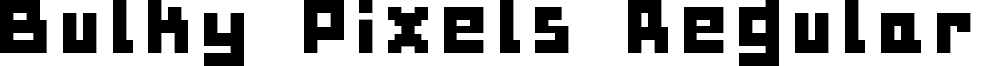 Bulky Pixels Regular font - BULKYPIX.TTF