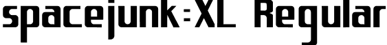spacejunk:XL Regular font - spacejunkXL.ttf