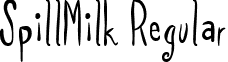 SpillMilk Regular font - spilmrg_.ttf