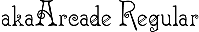 akaArcade Regular font - akaArcade.otf