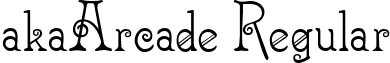 akaArcade Regular font - akaArcade.ttf