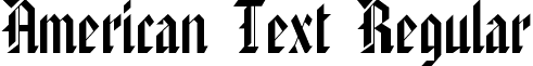 American Text Regular font - Amertext_.ttf