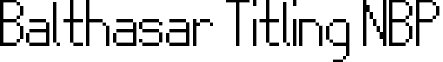 Balthasar Titling NBP font - BALTT_0.ttf