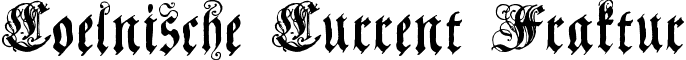 Coelnische Current Fraktur font - CoelnischeCurrentFraktur.ttf