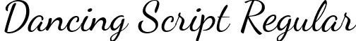 Dancing Script Regular font - Dancing Script.ttf