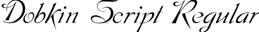 Dobkin Script Regular font - DobkinScript.ttf