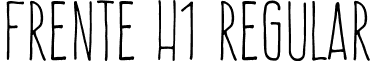 Frente H1 Regular font - FrenteH1-Regular.otf