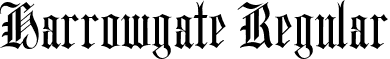 Harrowgate Regular font - harrowgate-regular.ttf