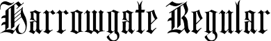 Harrowgate Regular font - Harrowgate.ttf