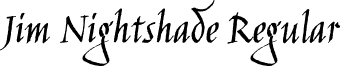 Jim Nightshade Regular font - JimNightshade-Regular.ttf
