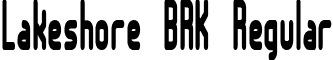 Lakeshore BRK Regular font - lakeshor.ttf