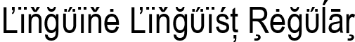 Linguine Linguist Regular font - Linguine Linguist.ttf