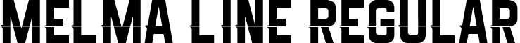 Melma Line Regular font - Melma Line.ttf
