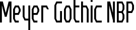 Meyer Gothic NBP font - MEYER0.ttf