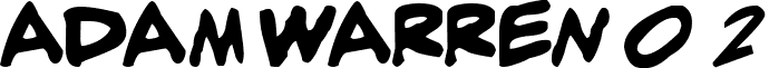 adam warren 0. 2 font - adambital.ttf