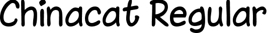 Chinacat Regular font - chinrg__.ttf