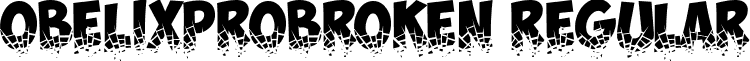 ObelixProBroken Regular font - ObelixPro-Broken-cyr.ttf