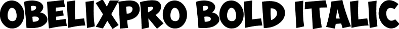 ObelixPro Bold Italic font - ObelixProBIt-cyr.ttf
